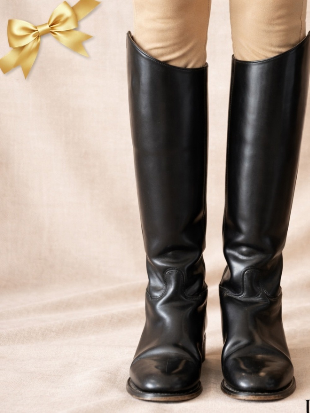 Northampton Made In England Tall Leather Riding Boots Size 5.5 Black Equestrian